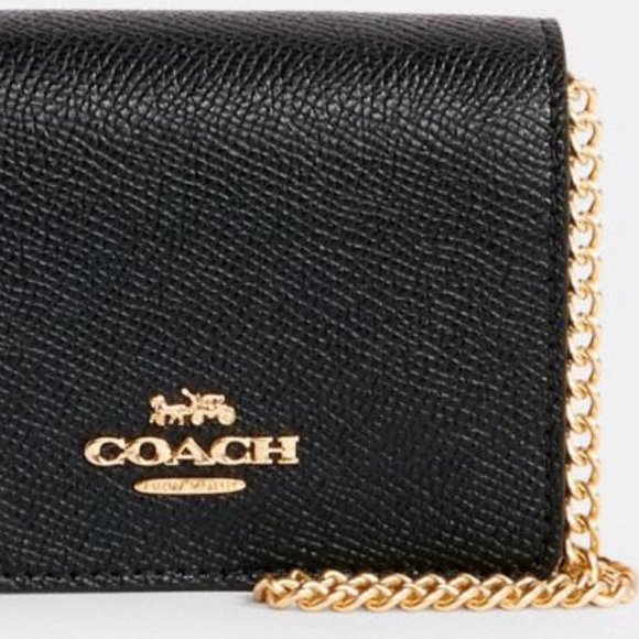 Coach Leather Mini Wallet On A Detachable Chain - Picture 7 of 9